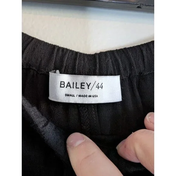 Bailey 44 Cargo Pants Women's Size Small Black Drawstring Flowy Gauzy Chiffon - Picture 7 of 10